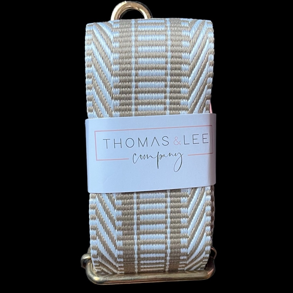 Woven Purse Strap with gold hardware